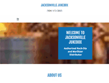 Tablet Screenshot of jacksonvillejukebox.com